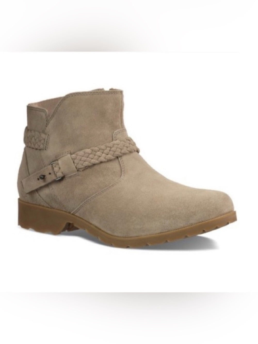 Like New! Teva Women's Delavina Taupe Suede Waterproof Ankle Boots Size 11